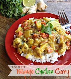 The BEST Mango Chicken Curry