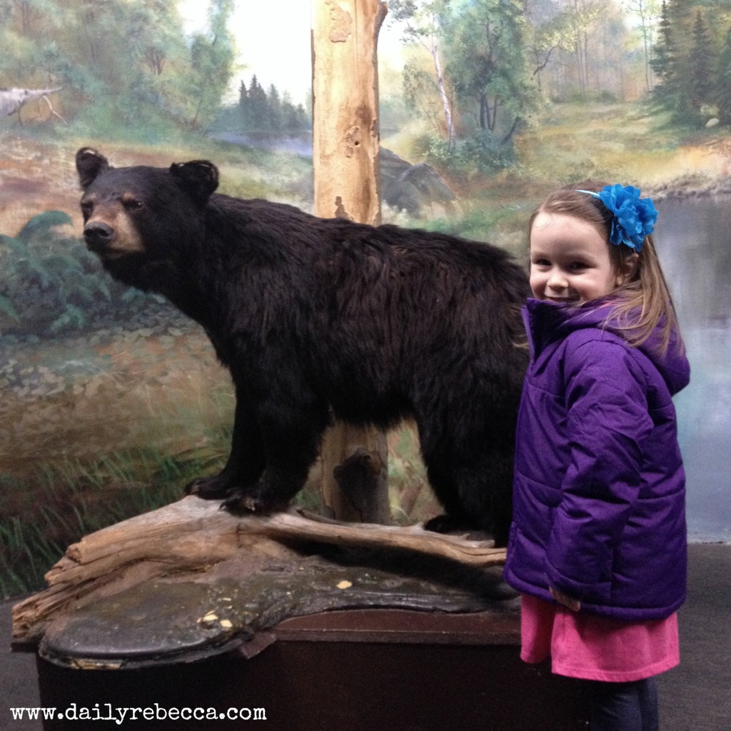 grace with bear