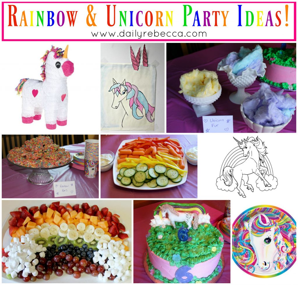 rainbow unicorn party ideas